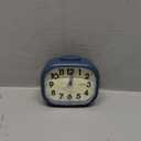 Loud Alarm Clock for Heavy Sleepers Adults, Silent No Ticking, Battery Operated, Glow in Dark dial, Lighted on Demand and Snooze (Blue)