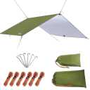 Unigear Hammock Rain Fly, Camping Tarp, UV Protection & Waterproof & Lightweight for Camping, Backpacking and Outdoor Adventure (Green, 9.8 * 9.8ft)