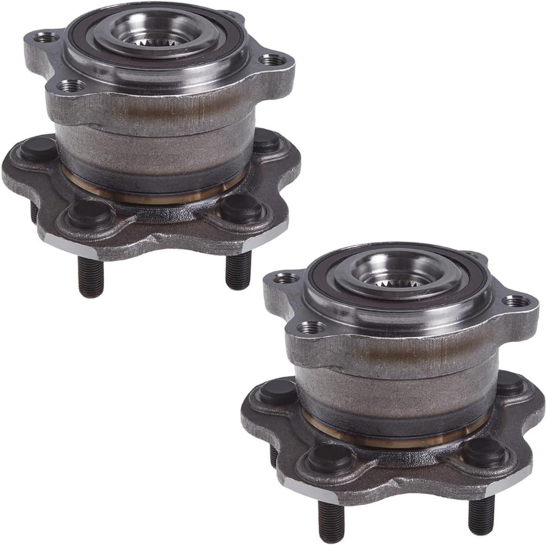 AUQDD 512548 x2 (For AWD Models) Rear Wheel Hub and Bearing Assembly Compatible With 15-22 Nis-san Murano, 13-20 Pathfinder /2013-2020 Infi-niti JX35 QX60# HA590560 43202-3JA0B