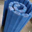 Angeles 48" x 10' Quiet Divider With Sound Dampening Panels, Freestanding Room Divider Wall, Blue