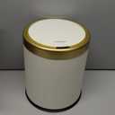 Automatic Motion Sensor Bathroom Trash Can with Lid, 2.8 Gallon Touchless Trash Garbage Bin Small Mini Trash Cans Trashcan -White