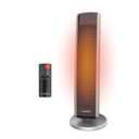 Lasko 29" Ceramic Tower Space Heater with Remote Control - Black - 5586 | 1500W, Widespread Oscillation, 2 Heat Settings, Portable Heater for Indoor Use, Bedroom, Office, Timer, Overheat Protection
