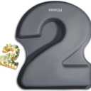 Dioycli Large Number Cake Pans for Baking 3D Cake Silicone Cake Mold DIY Personalized Cake Pan for Birthday and Wedding Anniversary Number 2 Cake Pan of 10 Inch