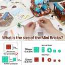 Mini Bricks 1767PCS Fairy Tale Medieval Vintage Post Station Building Blocks, Creative Ideals Village House Architecture Building, Best Halloween for 14+ Boys, Girls or Kids Adults