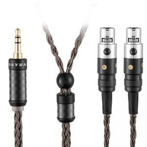 3.5mm Stereo Cable Compatible with Audeze LCD-2, LCD-4, LCD-3, LCD-X, LCD-XC, MM-500 Headphone for MEZE Empyrean, Elite, Kennerton Thror, Thekk (with 3.5mm Stereo, 2Meters 6.5Ft)