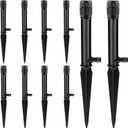10 Pack Sprinkler Bubbler Heads with Stake Adjustable Water Flow Irrigation Spray Emitters Sprinkler Heads with Stake for 1/2 Inch Irrigation Tubing for Tree,Shrubs,Garden Watering System