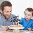 Black Birthday Cake Topper Party Decorations for Men Woman Birthday Cake Decors