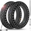 Solid Tire Compatible with Xiaomi M365 / Gotrax GXL V2, 8.5 inches Solid Tires Explosion Proof Tire for Xiaomi Mijia M365 and GOTRAX GXL V2 Electric Scooter (2 PCS)