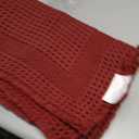 AMOAMI Waffle Bath-Mat, Absorbent Bath Mats for Bathroom Non Slip, Machine Washable Bathroom Rugs with Tassels Ultra Soft Boho Bath Rugs for Floor 17"x24" Red