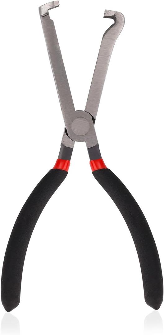 2 x Electrical Disconnect Pliers, Automotive Electrical Connector Pliers Spark Plug Pliers Car Electrical Plug Pliers for Easily Disconnection The Locking-Push Tab Electrical Connector(Black)