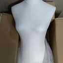 Female Dress Form Mannequin, Women Torso for Sewing, Clothes Display Mannequin Body with Gold 55"-80" Adjustable Height Stand, Detachable Head, Arm Hands, for Clothing Jewelry