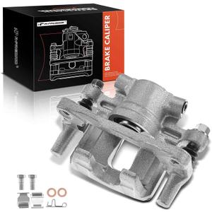 A-Premium Disc Brake Caliper Assembly with Bracket Compatible with Select Chrysler, Dodge, Jeep and Mitsubishi Models - 200, Sebring, Avenger, Caliber, Compass, Patriot, Lancer - Rear Driver