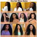 Curly Feather Crochet Hair Human Hair Feeling 100 Roots Pre-Separated miracle knot 18 Inch Deep Wave crochet Hair For Black Women (1B, 18 Inch-100 Roots)