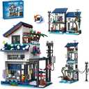3 in 1 Vacation Beach House Building Set, Compatible with Friends Seaside Villa, Construction Educational Toy with Light, Birthday Gift for Kids Girls Aged 8-12 (813 PCS)