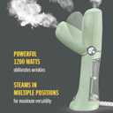 Conair Handheld Garment Steamer for Clothes - Power Steam: Small Size, Big Power - Great for Home, Office, or Travel with Dual Voltage for Worldwide Use, Mint Green