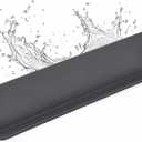 19.2 Inch (49 cm) Silicone Sink Splash Guard with Suction Mount, Kitchen Faucet Water Splash Guard, Anti-Splash Sink Protector for Countertop Behind Faucet