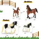 Zippytots 10PCS Horse Figurine Set Realistic Horse Figure Toys for Toddlers Educational Gift for Kids Perfect Party Favors Animal Figure Learnig Toys