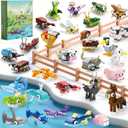 30 Packs Party Favors for Kids - 919 PCS Animal Building Blocks Toy Mini Sets Party Favors, Goodie Bags Stuffers Classroom Prizes Return Gifts Easter Bulk Gifts Boys Girls Student Ages 6+