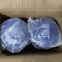 Amazon Basics Neoprene Dumbbell Hand Weights, Rack with 3 Pairs (5, 10, and 15 Pounds), Green/ Blue/ Grey