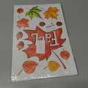 2 x Whaline 105Pcs Fall Glitter Maple Leaves Window Clings Colorful Hello Fall Window Decals Doubled-Sided Window Stickers for Autumn Thanksgiving Harvest Home School Office Party Supplies Gifts, 9 Sheets