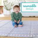 Infantino Foldable Soft Foam Play Mat, 57" Baby Mat for Floor Time, Lightweight, Easy to Store, Wipeable, Multicolor