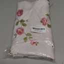 Oval Tablecloth 60 x 84 Inch, Pink Floral Flower Oval Table Cloth, Washable Wrinkle Free Oval Table Cover for Kitchen Dinning Party