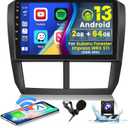 Roinvou [2G+64G] for Subaru Forester Impreza WRX STI 2008 2009 2010 2011 2012 Car Radio with Wireless Carplay/Android Auto, 9 Inch Android 13 IPS Touch Screen Car Stereo, Bluetooth, GPS, WiFi, HiFi