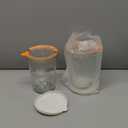 Freshmage Canning Jars 27 oz 2 Pack, Sourdough Starter Jars with 2 Lids Per Jar (Glass Sealing Lid & Plastic Lid), 800ML Wide Mouth Airtight Glass Storage Containers for Pickles, Yogurt, Pasta, Cereal