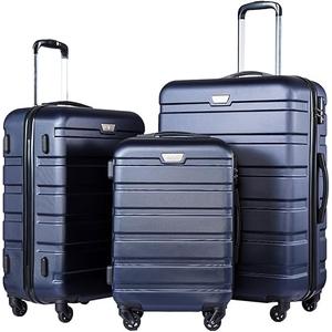 Coolife Luggage 3 Piece Set Suitcase Spinner Hardshell Lightweight TSA Lock