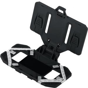 Tactical Gear Plate Carrier Vest Accessories Phone Chest Mount Holder for Screen Size 4.7"-6.7" (BK)