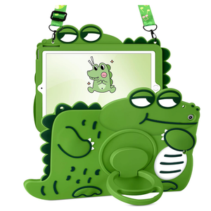 Wazzasoft for iPad Air 3rd Generation Case, Pro 10.5” Case  Cute Girls Boys Kawaii Cover Girly Cartoon Women with Rotating Handle Stand & Strap Soft Silicone Funda for iPad Air 3, Pro 10.5 Cases