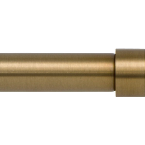 Ivilon Drapery Window Curtain Rod - End Cap Style Design 1 Inch Pole. 48 to 86 Inch Color Warm Gold
