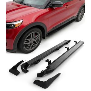 500LBS Running Boards for Ford Explorer 2020-2026 with 2 Front Mud Flaps