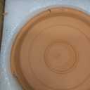 INGOFIN 8 Inch Terracotta Shallow Pots Set with Saucer - Ceramic Clay Pots with Drainage Hole, Terra Cotta Pot for Plants for Indoor Outdoor Plants, Set of 2