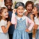100 Days of School Old Lady Costume Grandma Dress Up Set for Girls Costumes Granny Outfit Kit
