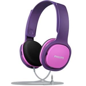PHILIPS Kids Headphones with Cord, On-Ear Wired Headphones for Kids with Comfortable Fit & Clear Stereo Sound, 85dB Volume Limiter Headset for School/Tablet/iPad/Kindle, Ideal for Girls & Toddlers