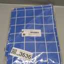 Rectangle Vinyl Table Cloth 30x48, Waterproof Elastic Fitted Tablecloth with Flannel Backing, Plastic Table Cover for Picnic, Camping, Outdoor, Blue