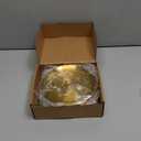 Nuogo 20 Pieces Stainless Steel Gold Plates 6.5 Inch Gold Dinner Plates Metal Serving Tray Dessert Dishes for BBQ, Salad, Snack, Desserts, Food Serving, Outdoor Camping