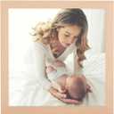 6x6 Picture Frame Woodgrain, Rustic Natural 6x6in Photo/Portrait/Poster/Art Frame, Wall Hanging/Tabletop, Horizontal/Vertical Display Gallery Family Wedding Memorial Pic Frame Gift