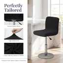 Bar Stool Covers with Backs Set of 2, Stretch Bar Stool Chair Covers with Back, Knitted Jacquard Fabric, Removable & Washable Slipcovers for Kitchen Pub Dining Room Barstools