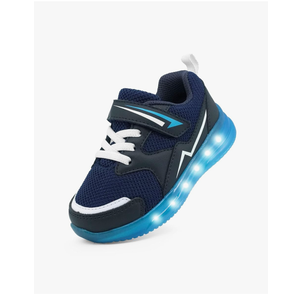 YESKIS Toddler Boys Girls Light Up Shoes LED Flashing Lightweight Mesh Breathable Adorable Running Sneakers for Toddler and Little Kid, Size 9