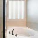 Arayarser Waterproof Plastic Shower Curtain 48x48 for Bathroom Window, Heavy Duty Vinyl Shower Window Curtain 48W x 48H, White