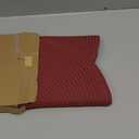 Floroom 15 Inch Round Braided Placemats Set of 6, Washable Heat Resistant Cotton Polyester Circle Place Mats for Kitchen Dining Table - Burgundy