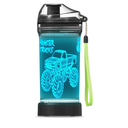 3D Glowing Water Bottle with 3D Monster Truck Design- 14 OZ Tritan BPA Free - Cool Drinking Cups Gift for School Kids Boy Girl Child Christmas Holiday(Random Monster Truck)