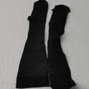 Truform 20-30 mmHg Compression Stockings for Men and Women, Thigh High Length, Dot-Top, Open Toe, Black, Large (Large (1 Pair))