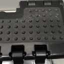 ACKO Folding Step Stool Foldable 17.5 Inch Stools for Adults and Kids,Plastic Stools Tall 400 lbs Capacity, Collapsible Stool for Kitchen, Stepping Foot Stool with Handle, Dot Black,1 PC