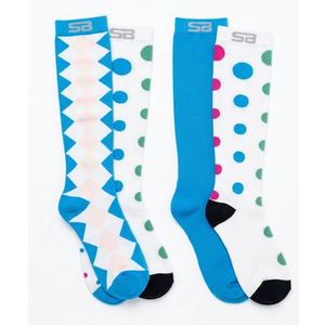 SB SOX 3-Pair Compression Socks (15-20mmHg) Best Compression Socks for Flying, Medical, Sports, Wide Calf Fit, Pregnancy, and Daily Wear, 

Large/X-Large