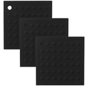 Pack Of 4 Lamson Original Hotspot Pot Holder/Trivet 3-Pack, Black
