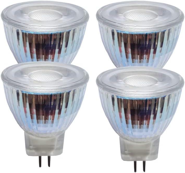 MR11 nimi spot Light gu5.3 Base 130V 120V 3W 3000K LED Bulb Replace 20w 35W Halogen Bulb (4pcs 110-130V 3000K Bulbs)
