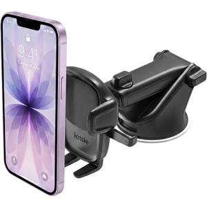iOttie Easy One Touch Signature Dashboard & Windshield Universal Car Mount Phone Holder Desk Stand with Suction Cup Base and Telescopic Arm for iPhone, Samsung, Google, More Smartphones